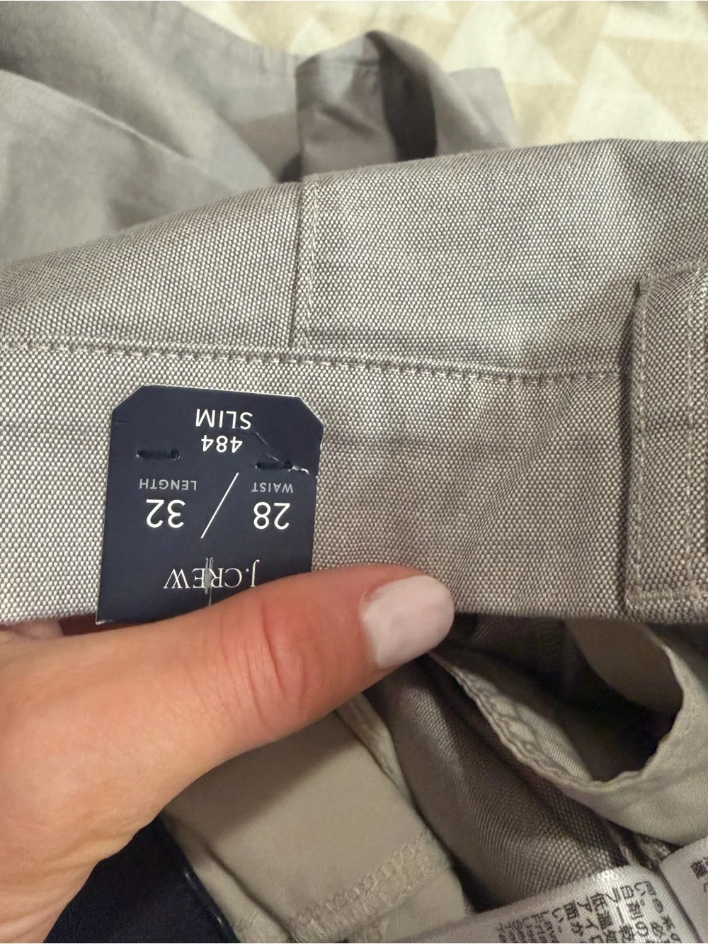 J crew Oxford khaki 484 Slim-fit tech oxford pant